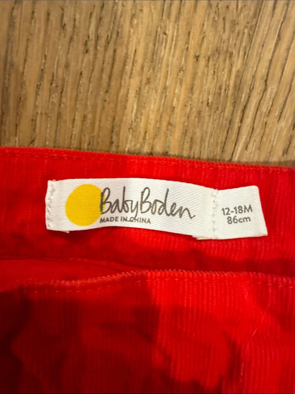 Baby Boden classic red